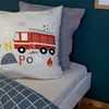 sweeek - Wende-Bettwäsche 1 Person Feuerwehr-Motiv Produktbild-Vorschau 1