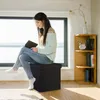 Relaxdays: Taburete plegable, otomana como reposapiés, Vista previa de la imagen del producto 5