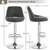 Yaheetech 2er Barhocker-Set Verstellbare Sitzhöhe 61,5 cm - Produktbild-Vorschau 3