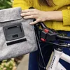 Borsa da manubrio Klickfix ROOMY, argento twist Anteprima dell’immagine prodotto 5