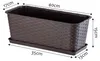 KADAX Balkontopf mit Untersatz "Frette", Balkonkasten mit Produktbild-Vorschau 2