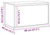 vidaXL Flurbank 80x40x45 cm Artisan-Eiche Holzwerkstoff Produktbild-Vorschau 8