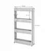 SPRINGOS Mobilregal Badregal Standregal 4 Ablagen Produktbild-Vorschau 9