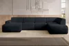 AX LIVING Canapé XXL en U Didim, gris foncé, 378 cm de Voir les images du produit 2