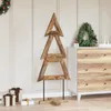 vidaXL Weihnachtsbaum mit Ständer Braun 149,5 cm Massivholz Produktbild-Vorschau 4