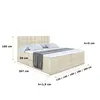 ALTDECOR Boxspringbett mit H3 Matratze und Topper - 120 x Produktbild-Vorschau 6