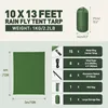 VOSOIR 3x4M Tarp Zeltplane Wasserdicht Ultraleicht 15 Öse+6 Produktbild-Vorschau 7