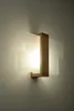 Wandleuchte E27 Glas Holz Modern innen Wandlampe Flur Produktbild-Vorschau 3