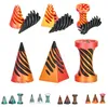 Fidget Spiral 3er-Set | Rot-goldene Basis, schwarzes Produktbild-Vorschau 1