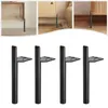 4er set moderne Möbelfüße metall 18 cm schwarz DIY metall Produktbild-Vorschau 1