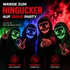 TK Gruppe Timo Klingler LED Scary Mask modrá - ako z Očisty Náhľad obrázku produktu 5
