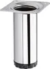 4 Stück Möbelfüße BRAVO Höhe 100 mm (+ 10 mm) Ø 40 mm Chrom Produktbild-Vorschau 2