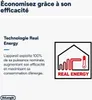 Marketing image with text and a logo explaining a product feature. Voir les images du produit