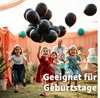 100x palloncini palloncini aria nera, elio decorazione di Anteprima dell’immagine prodotto 5