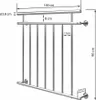 MONZANA® Balcone Francese in Acciaio Inox 90x100cm 7 Barre Anteprima dell’immagine prodotto 6