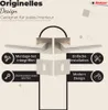 Marketing image showing door handles with feature callouts. Produktbild-Vorschau
