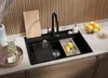PRIMAGRAN Spülbecken Schwarz 78x53cm, Granitspüle 1 Becken Produktbild-Vorschau 2