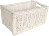 Creative Home Malý prútený kôš Biely úložný kôš 30x20x16 cm Náhľad obrázku produktu 1