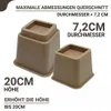 JustValue Möbelerhöher Set Braun – 8/13/20 cm – Max. 600 kg Produktbild-Vorschau 7