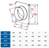 Wandflansch mit Rückschlagklappe Circular-V 150 mm Produktbild-Vorschau 2