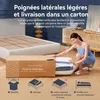 Matelas 120x200 cm, hauteur 30 cm, avec topper intégré, Voir les images du produit 13