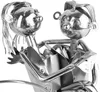 BRUBAKER Držiak na fľašu Lovers Metal Sculpture Darček s Náhľad obrázku produktu 6