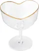 HOMLA AMAR plain - Herzförmiges Margarita-Glas mit Goldrand Produktbild-Vorschau 1