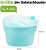 Salatschleuder mit Kurbel 4,5L – BPA-frei, mit Deckel & Produktbild-Vorschau 2
