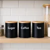 Relaxdays Vorratsdosen, 3er Set, für Kaffee, Tee, Zucker, Produktbild-Vorschau 3