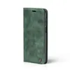 A green flip cover phone case is shown against a white background. Produktbild-Vorschau