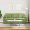 vidaXL Pohovka Svetlozelená 198 x 78 x 80 cm Zamat Náhľad obrázku produktu 3