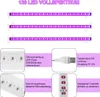 A collage of images showing LED plant grow lights, their components, and features. Produktbild-Vorschau