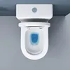 doporro WC à Poser Céramique Blanc Toilette avec Réservoir Voir les images du produit 5