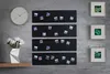 STALFORM 4 x Magnettafel Schwarz 80x22 cm aus Edelstahl Produktbild-Vorschau 1