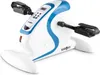 A white and blue Klarfit Cycloony Beintrainer pedal trainer is shown against a white background. Produktbild-Vorschau
