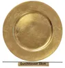 A gold-colored charger plate shown from a top-down perspective against a white background. Produktbild-Vorschau