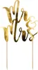 Cake Topper Mr & Mrs / Hochzeit 25,5 cm, oro Anteprima dell’immagine prodotto 9