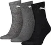 Puma Sportsocken kurze Schaft 3er-Pack grau Uni Baumwolle Produktbild-Vorschau 1