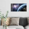 DEQORI Glasbild Echtglas 60x30 cm 'Blick aus dem All' Produktbild-Vorschau 3