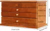 4 Schichten Schmuckkästchen Holz mit Spiegel 3 Schubladen Produktbild-Vorschau 7