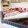Lit 140x200 cm, canapé-lit avec éclairage LED, prise Voir les images du produit 4