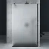 A modern bathroom with a frosted glass shower enclosure. Produktbild-Vorschau