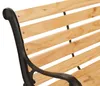 Gartenbank HWC-O25, Sitzbank Parkbank Holzbank 2-Sitzer, Produktbild-Vorschau 2