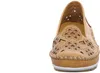 Gemini Damen Slipper Ballerina Leder Cutouts Blumenmuster Produktbild-Vorschau 4