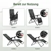 Yaheetech Klappbarer Liegestuhl mit gepolsterter Auflage Produktbild-Vorschau 5