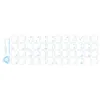Arabische Tastaturaufkleber transparent laminiert, 14x14mm, Produktbild-Vorschau 3