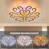 Oyajia 98W LED Deckenleuchte Heart Design Weiß Deckenlampe Produktbild-Vorschau 2