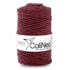 Cordon de coton tressé 5mm 100m rouge bourgogne ColiNea Voir les images du produit 1