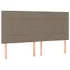 Boxspringbett mit Matratze & LED Taupe 200x200 cm Stoff Produktbild-Vorschau 7