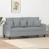 vidaXL 2-osobowa sofa jasnoszara 140 cm tkanina Podgląd zdjęcia produktu 8